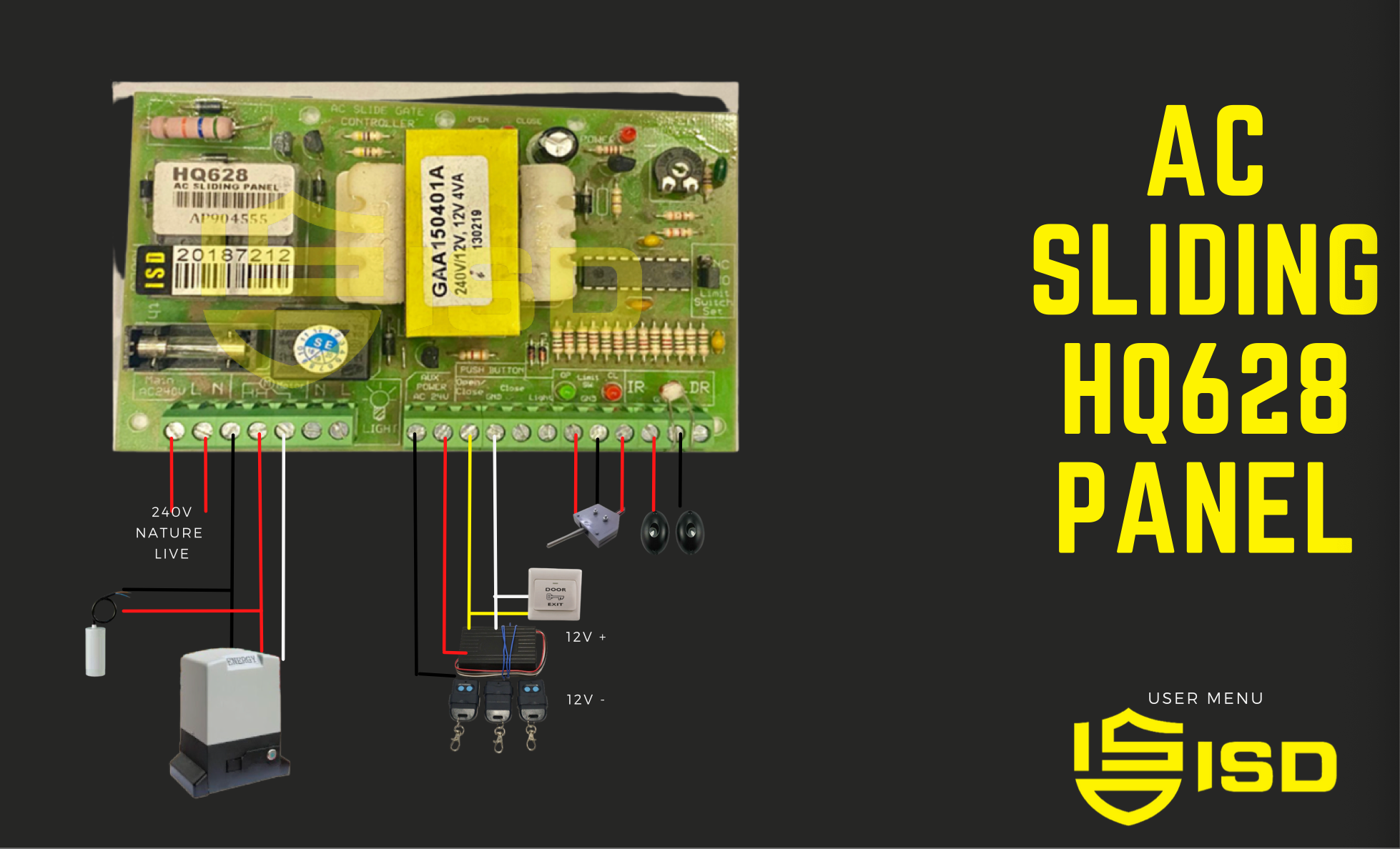 ac sliding hq628 panel wire digram Connectivity connection – Hikvision ...
