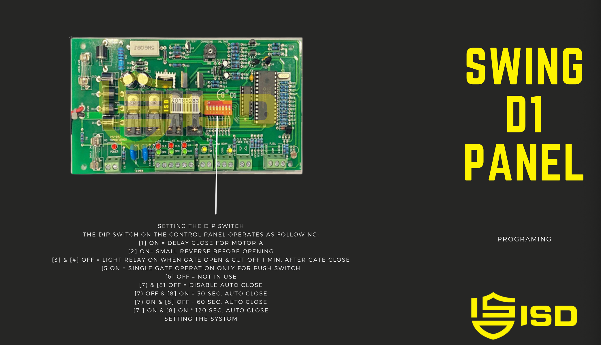 Tetapan dan konfigurasi PANEL SWING D1 – Hikvision Malaysia by ISD