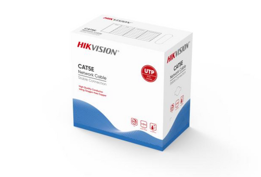 HIKVISION DS-1LN5E-E/E 305 m CAT5E UTP Network Cable (Solid Copper, 0.45 mm, CMX)