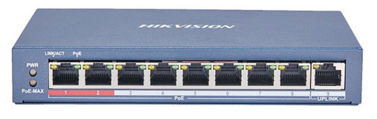 DS-3E0109P-E(C)    8 Port Fast Ethernet Unmanaged POE Switch