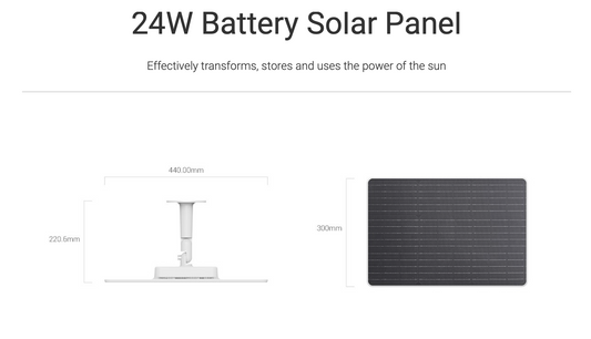 EZVIZ 24W Battery Solar Panel
